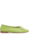 Mansur Gavriel Woman Ballet Flats Lime Green Size 8 Leather In Green
