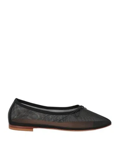 Mansur Gavriel Dream Ballerina Woman Ballet Flats Black Size 9.5 Textile Fibers