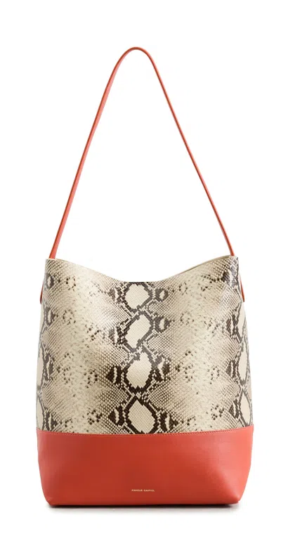 Mansur Gavriel Everyday Cabas Bag Roccia/pomodoro