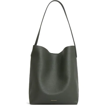 Mansur Gavriel Everyday Leather Shoulder Bag In Seaweed