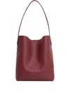Mansur Gavriel Everyday Cabas Leather Hobo Bag In Burgundy