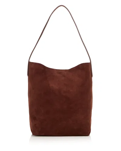 Mansur Gavriel Everyday Cabas Suede Shoulder Bag In Brown