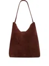 Mansur Gavriel Maxi Everyday Cabas Suede Hobo Bag In Brown