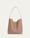 Mansur Gavriel Everyday Leather Shoulder Bag In Biscotto