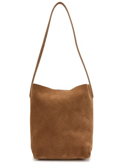 Mansur Gavriel Everyday Small Suede Tote Bag In Brown
