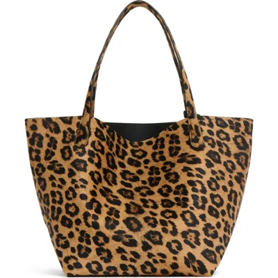 Mansur Gavriel Everyday Soft Calf Hair Tote In Brown