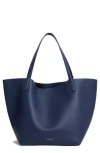 Mansur Gavriel Everyday Soft Leather Tote In Blue