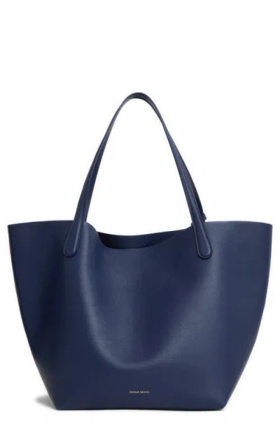 Mansur Gavriel Everyday Soft Leather Tote In Blue