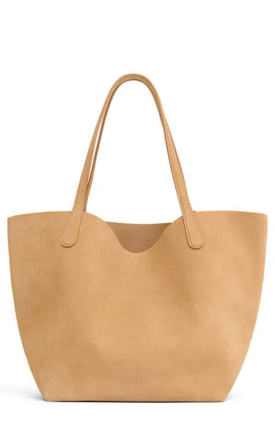Mansur Gavriel Everyday Soft Leather Tote In Brown
