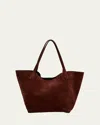 Mansur Gavriel Everyday Soft Suede Tote Bag In Brown
