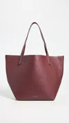 Mansur Gavriel Everyday Soft Tote In Pomegranate In Red