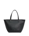 Mansur Gavriel Everyday Soft Leather Zip Tote In Black