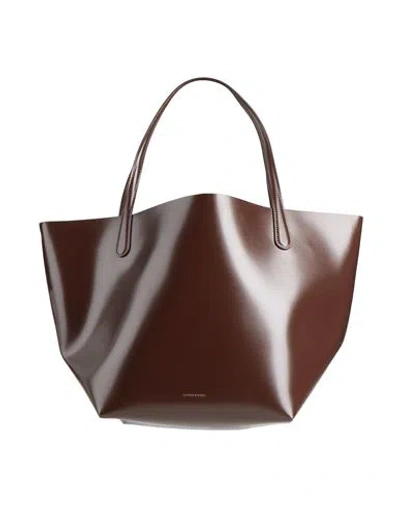 Mansur Gavriel Everyday Woman Handbag Dark Brown Size - Leather