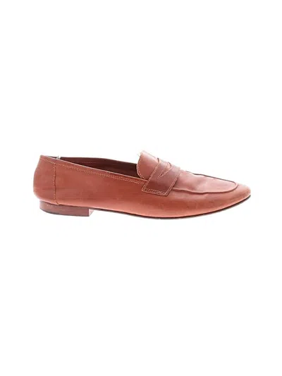 Pre-owned Mansur Gavriel Flats In Brown