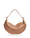 Mansur Gavriel Fortuna Leather Hobo Bag In Biscotto