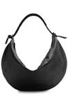 Mansur Gavriel Fortuna Grained-leather Shoulder Bag In Black