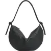 Mansur Gavriel Fortuna Leather Hobo Bag In Black