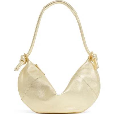 Mansur Gavriel Fortuna Metallic Leather Hobo Bag