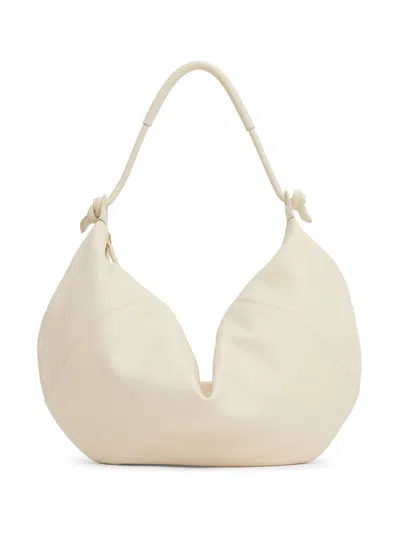 Mansur Gavriel Fortuna Shoulder Bag In White