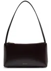 Mansur Gavriel Gaia Glossed Leather Shoulder Bag In Brown