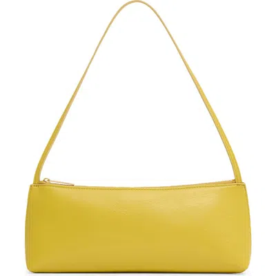 Mansur Gavriel Gaia Leather Baguette Bag In Orange