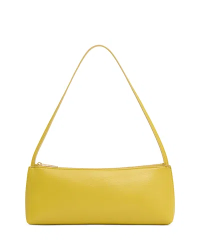 Mansur Gavriel Gaia Leather Baguette Shoulder Bag In Yellow