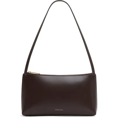 Mansur Gavriel Gaia Leather Shoulder Bag In Purple