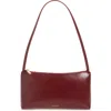 Mansur Gavriel Gaia Leather Shoulder Bag In Claret