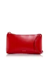 Mansur Gavriel Gaia Leather Shoulder Bag In Poppy
