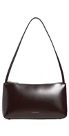 Mansur Gavriel Gaia Leather Bag In Aubergine