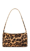 Mansur Gavriel Gaia Leopard-print Calf-hair Shoulder Bag In Brown