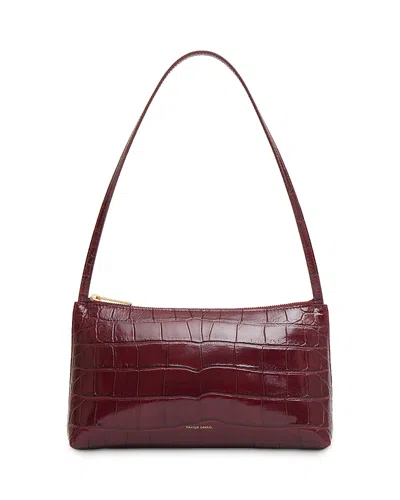 Mansur Gavriel Gaia Shoulder Bag In Burgundy