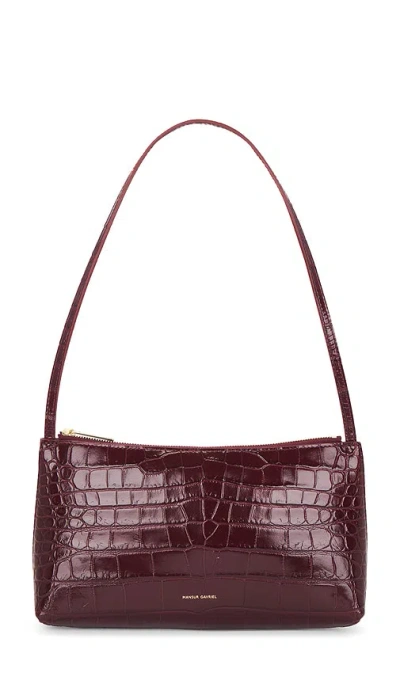 Mansur Gavriel Gaia Shoulder Bag In Burgundy