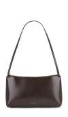 Mansur Gavriel Gaia Shoulder Bag In Chocolate