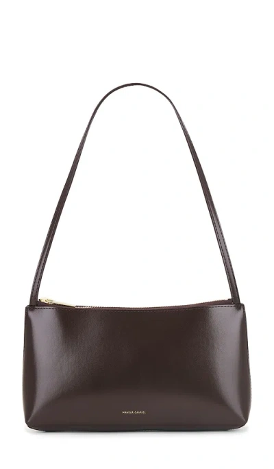 Mansur Gavriel Gaia Shoulder Bag In Chocolate