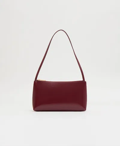 Mansur Gavriel Gaia Shoulder Bag In Claret