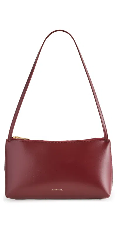 Mansur Gavriel Gaia Leather Bag In Claret