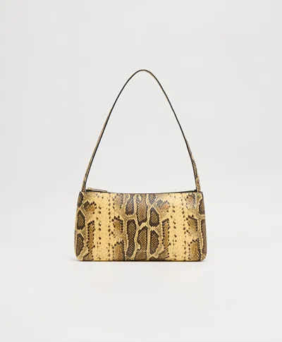 Mansur Gavriel Gaia Shoulder Bag In Golden Roccia
