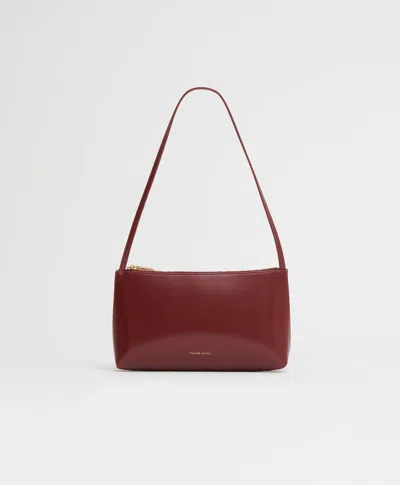 Mansur Gavriel Gaia Leather Bag In Claret