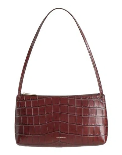 Mansur Gavriel Gaia Woman Handbag Chocolate Brown Size - Leather
