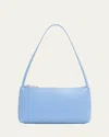 Mansur Gavriel Gaia Zip Leather Shoulder Bag In Blue