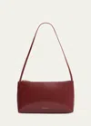 Mansur Gavriel Gaia Leather Bag In Claret