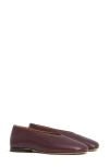 Mansur Gavriel Glove Flat In Brown
