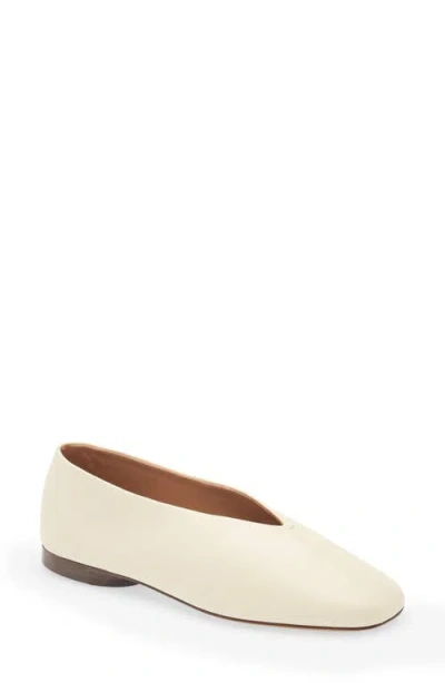 Mansur Gavriel Glove Flat In Yellow