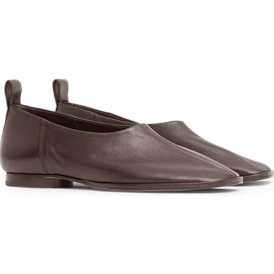 Mansur Gavriel Glove Flat In Brown