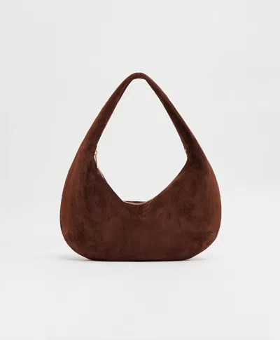 Mansur Gavriel Gnocchi Bag In Chocolate Suede