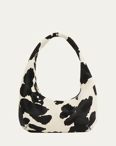 Mansur Gavriel Gnocchi Mini Cow-print Calf Hair Shoulder Bag In Multi