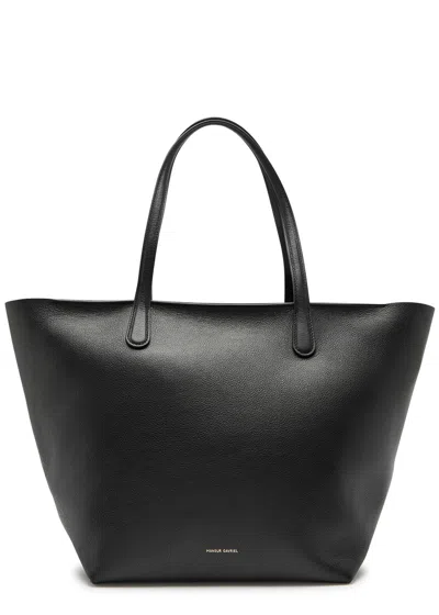 Mansur Gavriel Grained Leather Tote In Black