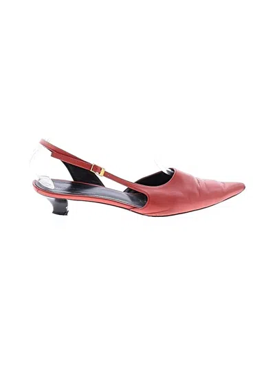 Pre-owned Mansur Gavriel Heels In Orange