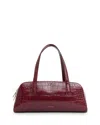 Mansur Gavriel Helios Top Handle Bag In Burgundy
